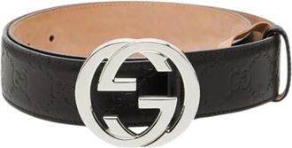 Gucci Pre-owned Belts, male, Black, Size: ONE SIZE Pre-owned Vintage Belt