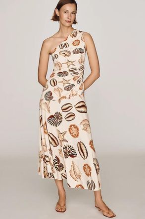 Farm Rio Marine Shells Midi Dress