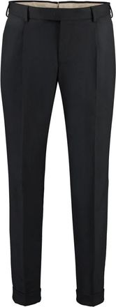Pantaloni Torino Broeken - Heren - Nette broeken - Zwart - 3XL - Wol - Broeken