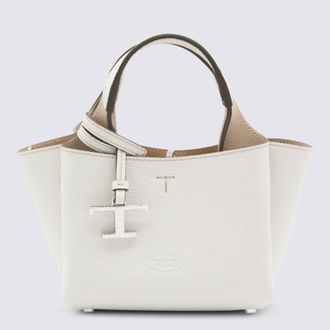 Tod's TodS White Leather Top Handle Bag