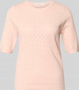 Selected Regular Fit T-Shirt in Ausbrenner-Optik Modell HELEN in Rosa, Gr&ouml;&szlig;e XL