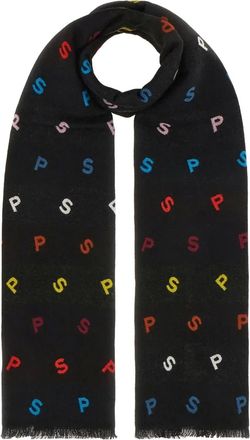 Paul Smith Sciarpa con frange - Nero