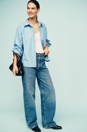 A Gold E Low-Slung Baggy Low-Rise Jeans
