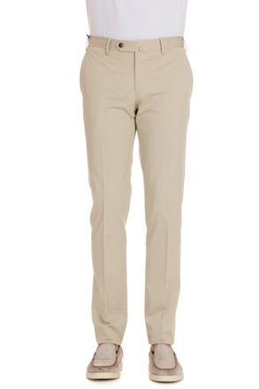 Pantaloni Torino Super Slim Cotton-Silk Trousers