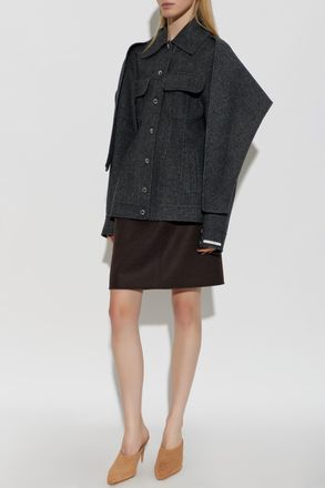 Sportmax Wool Jacket Calcio, Womens, Grey