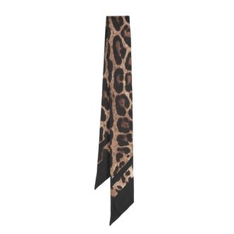 Dolce & Gabbana Leopard-print Silk Scarf
