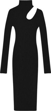 Anine Bing Victoria Jurk - Dames - Casual kleedjes - Zwart - S - Katoen - Kleedjes