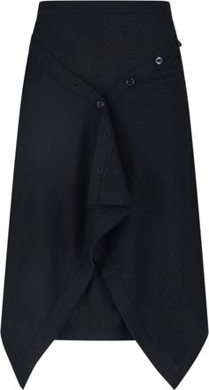 Christophe Lemaire Multicolor Check Wide-Leg Viscose Skirt