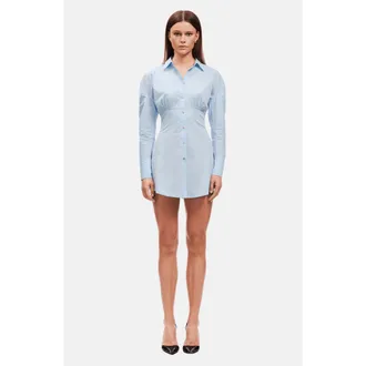 OW Collection ELIA Shirt Dress in Light Blue at Nordstrom, Size X-Small
