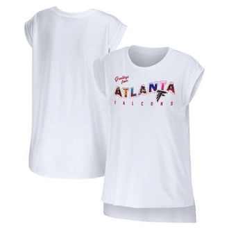 WEAR by Erin Andrews Womens WEAR by Erin Andrews White Atlanta Falcons Greetings From Muscle T-Shirt at Nordstrom, Size X-Small