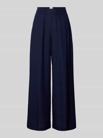 Rich & Royal Wide Leg Hose mit elastischem Bund in Marine, Gr&ouml;&szlig;e 34