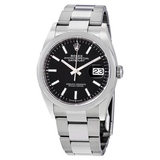 Rolex Datejust 36 Automatic Black Dial Mens Oyster Watch 126200BKSO