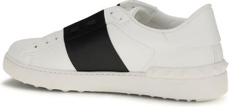 Valentino Garavani Mens Sneakers Open White-Navy White-Navy-White Upper Calf Leather Trainers White/navy/white