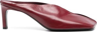 Jil Sander Mules in pelle 70mm - Rosso