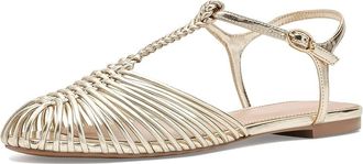 Dune London Harmoni Womens Flat Shoes Gold : 39.5 (US Womens 9.5) B - Medium, Synthetic