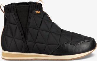 Teva WomenS Re Ember Mid Quilted Slip-On Ankle Booties In Black Tan