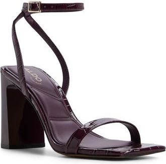 Aldo Azzira Ankle Strap Sandal in Bordo at Nordstrom, Size 7.5