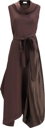 Ferragamo Ferragamo Asymmetric Dress crafted from stretch viscose Womens cady