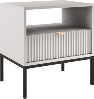 Pascal Morabito Pascal Morabito - Comodino 1 cassetto e 1 nicchia Grigio - liouba di