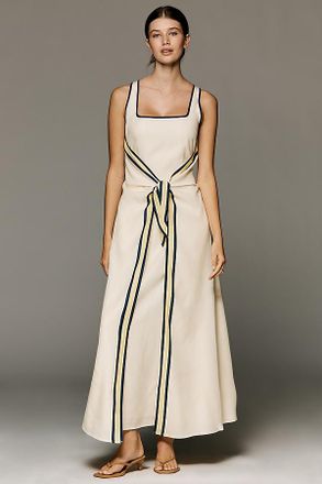 SANCIA Phoebe Sleeveless Front-Tie Maxi Dress