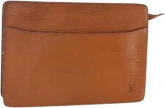 Louis Vuitton Pre-owned Vintage Clutch - Dames - Vintage Clutch - Bruin - ONE Size - Leer - Vintage