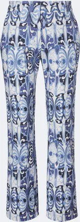 La DoubleJ 24/7 printed cotton straight pants