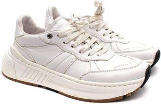 Bottega Veneta White Leather Speedster Trainers Size 37
