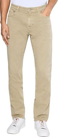 AG - Adriano Goldschmied Everett Slim Straight Jeans 7 Years Sulfur Valley Tan Mens Jeans 7 Years Sulfur Valley Tan : 40 32, Cotton/Denim/Elastane
