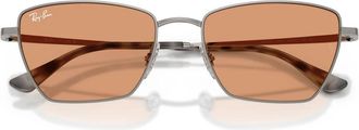 Ray-Ban Rb 3783 Drea Zonnebril - unisex - Zonnebrillen - Grijs - 56 MM - Accessoires