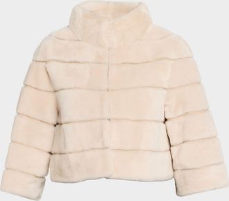 Gorski Lamb Shearling Bolero Jacket