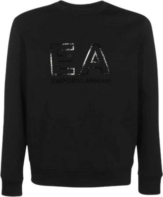 Emporio Armani Basis Ronde Hals Sweater Zwart - Heren - Sweatshirts - Zwart - XL - Katoen - Hoodies & sweatvesten
