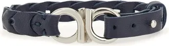 Ferragamo Braided Gancini-plaque Bracelet