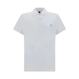 Moose Knuckles White Polo Jumper with Logo
