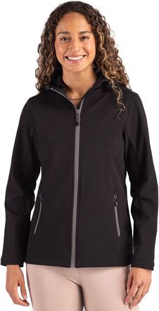 Clique Tempo Recycled Stretch Softshell Womens Hooded Jacket