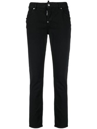 Dsquared2 Bull cropped jeans - women - Cotton/Cotton/Elastane - 36 - Black