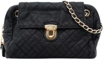 Prada Pre-owned Shoulder Bags, female, Black, Size: ONE SIZE Pre-owned Nylon Crossbody Bag