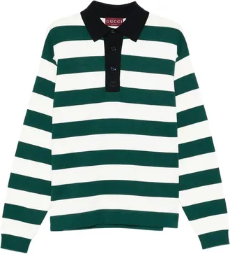 Gucci Striped Polo Shirt