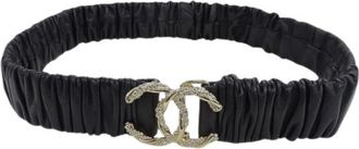 Chanel Cintura Vintage Pre-owned in pelle di agnello - - Pre-owned - Donna - Nero - ONE SIZE