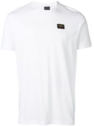 Paul & Shark logo patch T-shirt - White