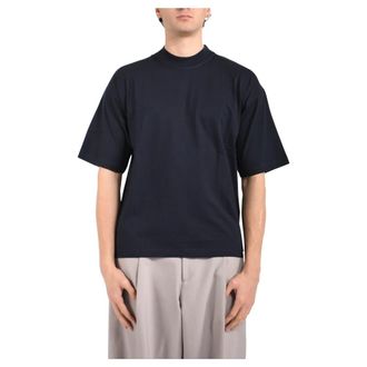 Paolo Pecora T-Shirts, male, Blue, Size: 2XL Crew Neck T-Shirt