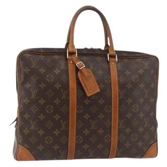 Louis Vuitton Pre-owned Handbags, female, Brown, Size: ONE SIZE Pre-owned Vintage Monogram Business Bag