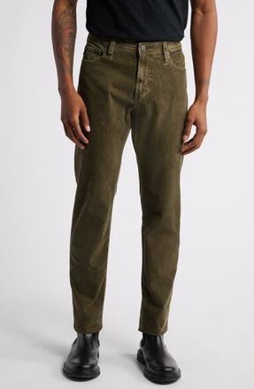AG - Adriano Goldschmied Tellis Slim Fit Corduroy Pants in Sulfur Dried Cedar at Nordstrom Rack, Size 28 X 34