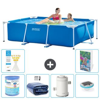Intex Piscina Con Estructura Rectangular - 220x150x60 Cm - 7-piezas S101