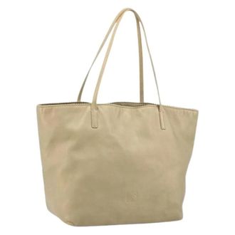 Loewe Pre-owned Tote Bag - Dames - Vintage Shopper - Beige - ONE Size - Leer - Vintage