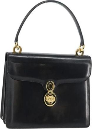 Gucci Pre-owned Handbags, female, Black, Size: ONE SIZE Pre-owned Vintage Leather Handbag