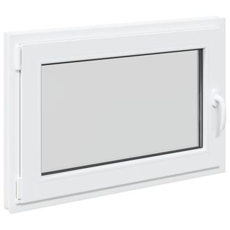 vidaXL Colore Interno Della Finestra Del Seminterrato Bianco Risor Vidaxl
