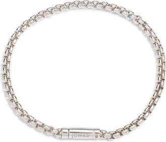 Jonas Studio Mens Box Chain Bracelet in Silver at Nordstrom