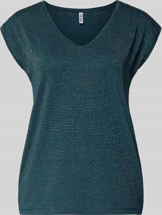 Pieces Regular Fit Shirt aus Viskose-Mix Modell BILLO in Petrol, Gr&ouml;&szlig;e XS