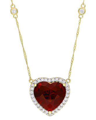 Rina Limor 14K 10.71 Ct. Tw. Diamond & Garnet Necklace