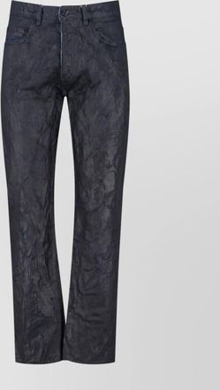 Maison Margiela waxed straight-leg trousers